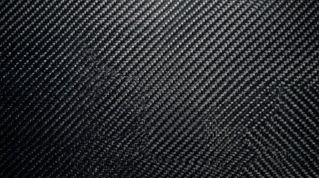 Closeup of black carbon fiber weave texture
