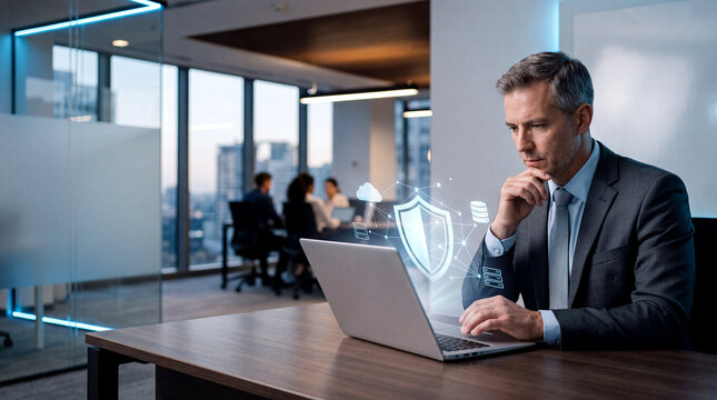 Cyber insurance and business data protection against digital security risks
