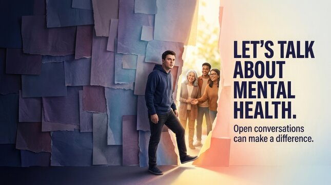 Let's talk about mental health breaking stigma and promoting well being for all