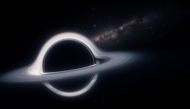 Black Hole with Gravitational Lensing and Accretion Disk Scientific Visualization