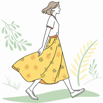 Jupe d&rsquo;&eacute;t&eacute; pour femmes