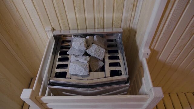 Luxury wellness spa interior featuring traditional marble Turkish bath hamam and modern wooden sauna room3