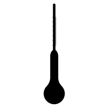 Hydrometer with graduated scale stem for measuring specific gravity in beer and wine making