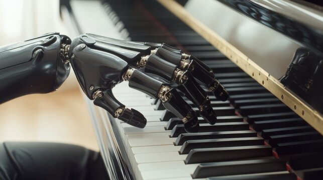 Robot Hand Skillfully Playing Classical Piano Melodies in Modern Home Setting
