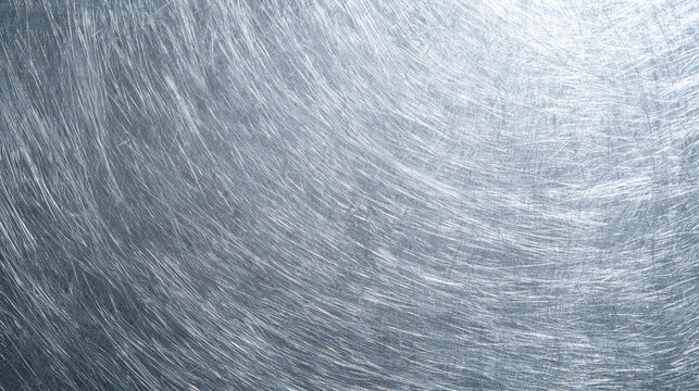 Brushed Metal Texture Background with Scratched Steel Surface