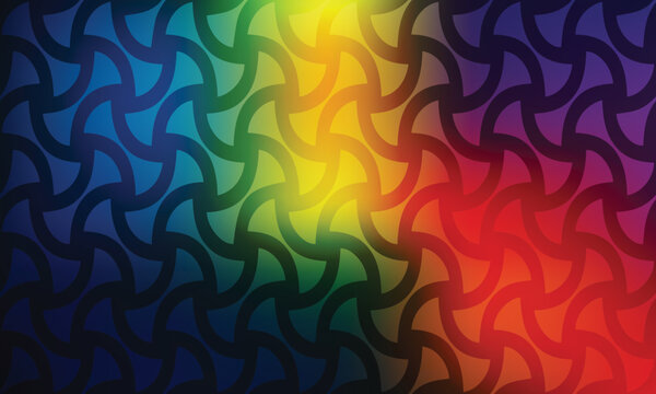 Colorful abstract wave pattern with a gradient background vibrant and modern design
