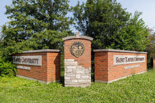 Orland Park, IL, USA - July 14, 2026: St. Xavier University is a private Catholic university that was founded in 1846 by the Sisters of Mercy. Their main campus resides in Chicago.