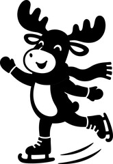 Fototapeta premium animals cartoon mascot collection for Christmas holiday design 