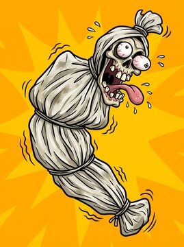 pocong cartoon halloween