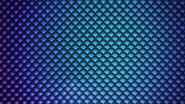 Abstract background with a repeating pattern of teal and blue circular scales