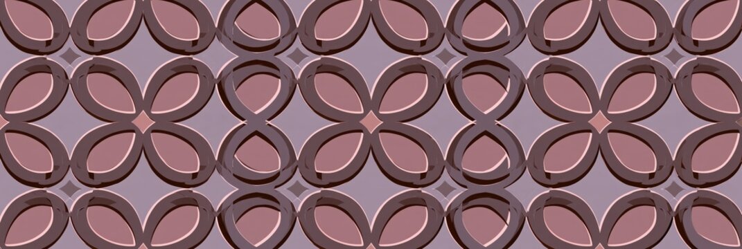 Geometric pattern with interlocking oval shapes