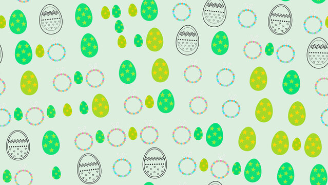 Easter Egg Pattern with Beaded Rings