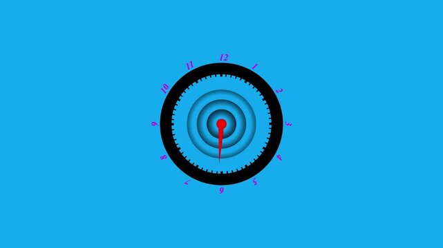 speed meter animation, speed test meter icon animation on black background.speed meter animation, speed test. Technical analysis meter icon abstract. on black background.Digital symbols at the