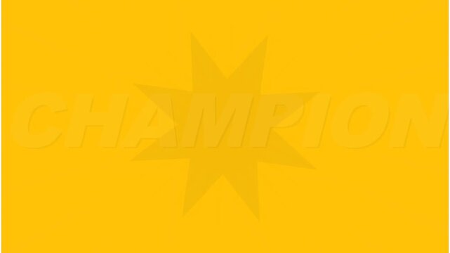 4K broadcast transition featuring layered SVG geometric wipes, trigonometric exploding star bursts, dynamic typography, and golden victory rays for championship moments.