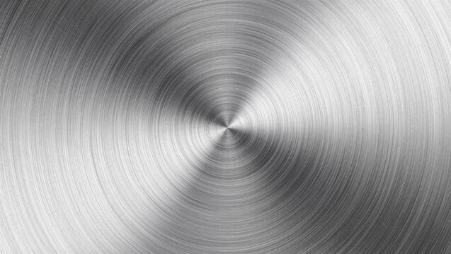 Machined Aluminum Spiral Milling Marks Macro Close-Up
