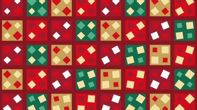 Christmas Diamond Checker Pattern Loop