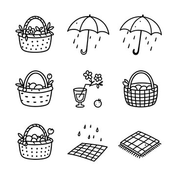 set of icons