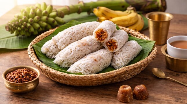 Lavariya String Hopper Sweet Rolls Sri Lankan Dessert
