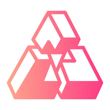 triangle gradient icon