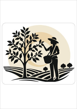 coffee farmer in plantation