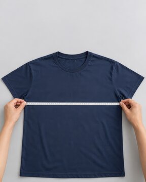 Measuring T-Shirt Chest Width for Online Clothing Listing