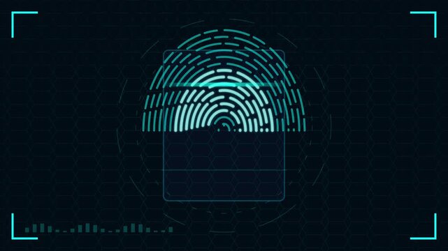Biometric fingerprint scanning interface for digital security access