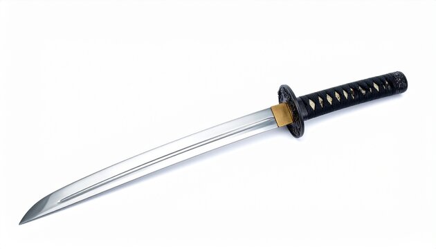 Katana sword isolated on white background 