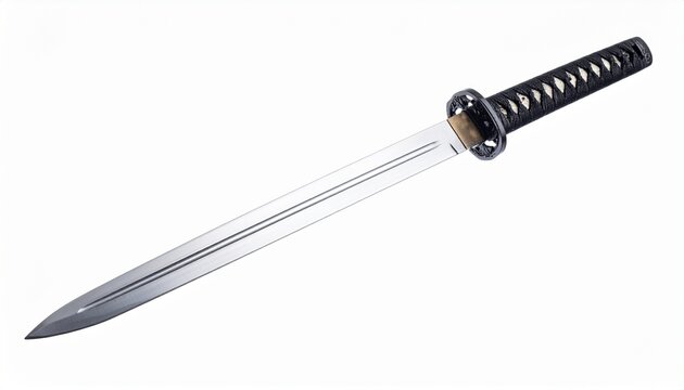 Katana sword isolated on white background 