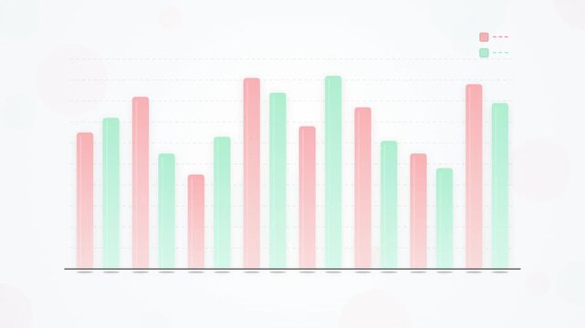 Minimalist Data Chart Template with Copy Space, Business Analytics Concept