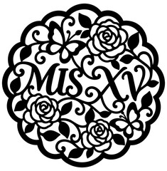 silueta de mis XV © maria