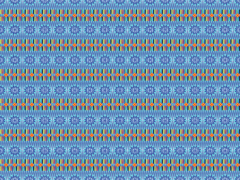 abstract background with stripes seamless blue geometric floral and ethnic textile pattern