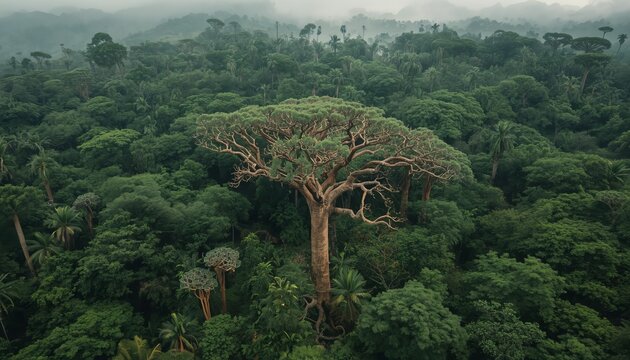 Socotra dragon blood tree forest aerial alien landscape background