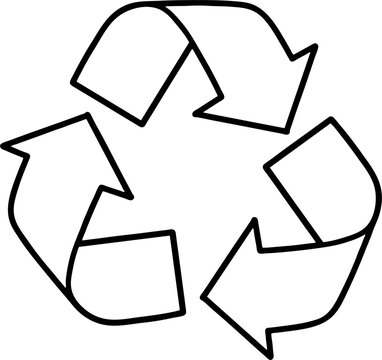 Recycle Outline Icon for Eco Friendly and Zero Waste