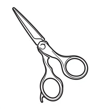 scissors isolated on white