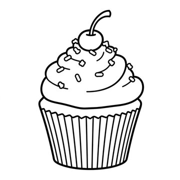 cupcake vector illustration