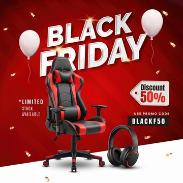 Black Friday gaming chair and headset bundle discount promotion deal