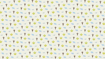 Dinosaur and Pterodactyl Pattern © xie