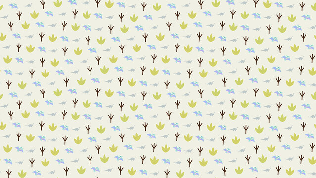 Dinosaur and Pterodactyl Pattern
