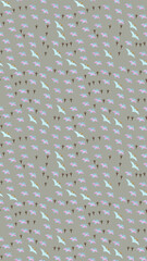 Pterodactyl and Footprint Pattern © xie