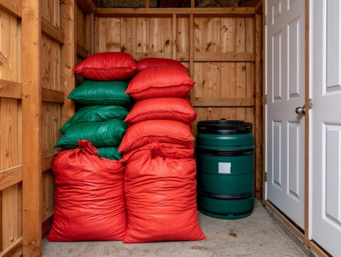 Colorful Bags for Farm Zone Separation Control in a Clean Storage Area