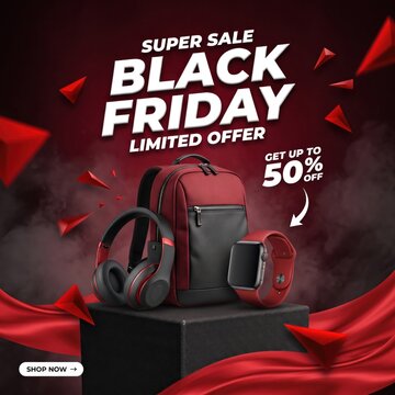 Black Friday sale electronics bundle with backpack headphones smartwatch discount offer