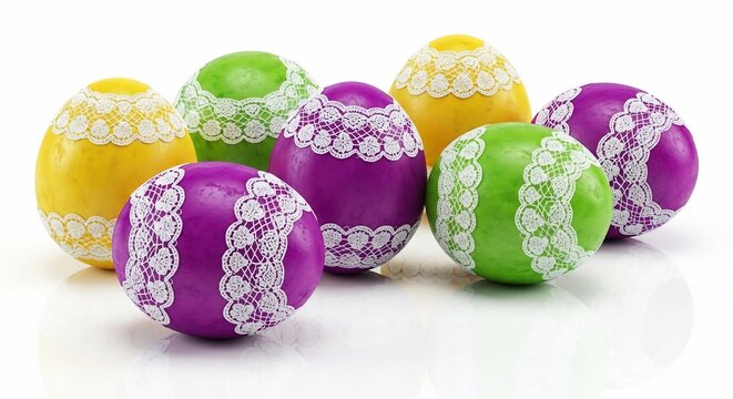 Lace-Kissed Jewels: A Vibrant Cluster