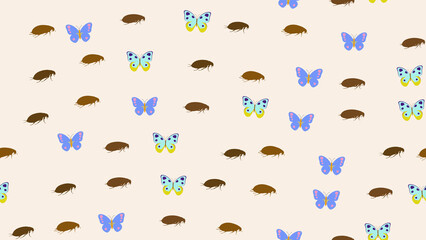 Butterflies and Insects Pattern © gilang
