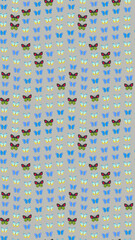 Seamless pattern of colorful butterflies © gilang
