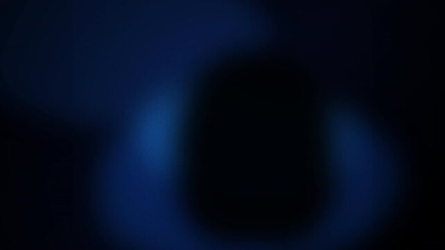 Abstract seamless loop dark navy blue gradient background with smooth fluid light glowing transitions and deep shadowy atmosphere 4K