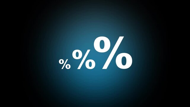 Business finance and percentage analysis concept with professional concept, representing financial data, investment growth, tax calculation, sales performance and digital analytics.4k motion graphics