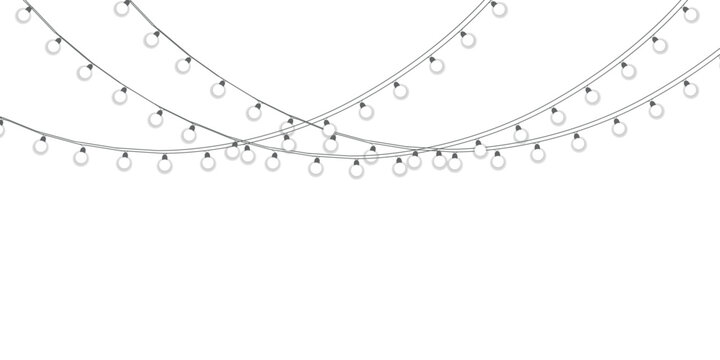 Decorative hanging string lights for festive party and celebration