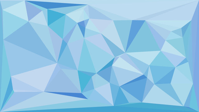 Light blue geometric abstract background featuring a soft low poly triangle mosaic structure