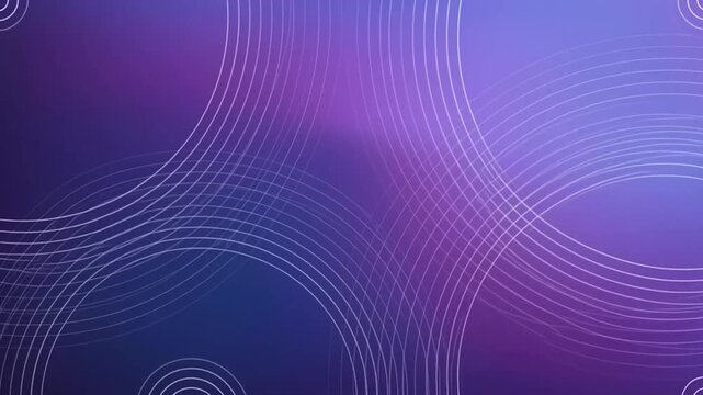 Concentric Rippling Circles on Soft Purple and Blue Gradient Background