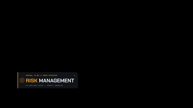 Modern Risk Management Motion Graphic | Cyber Security Concept